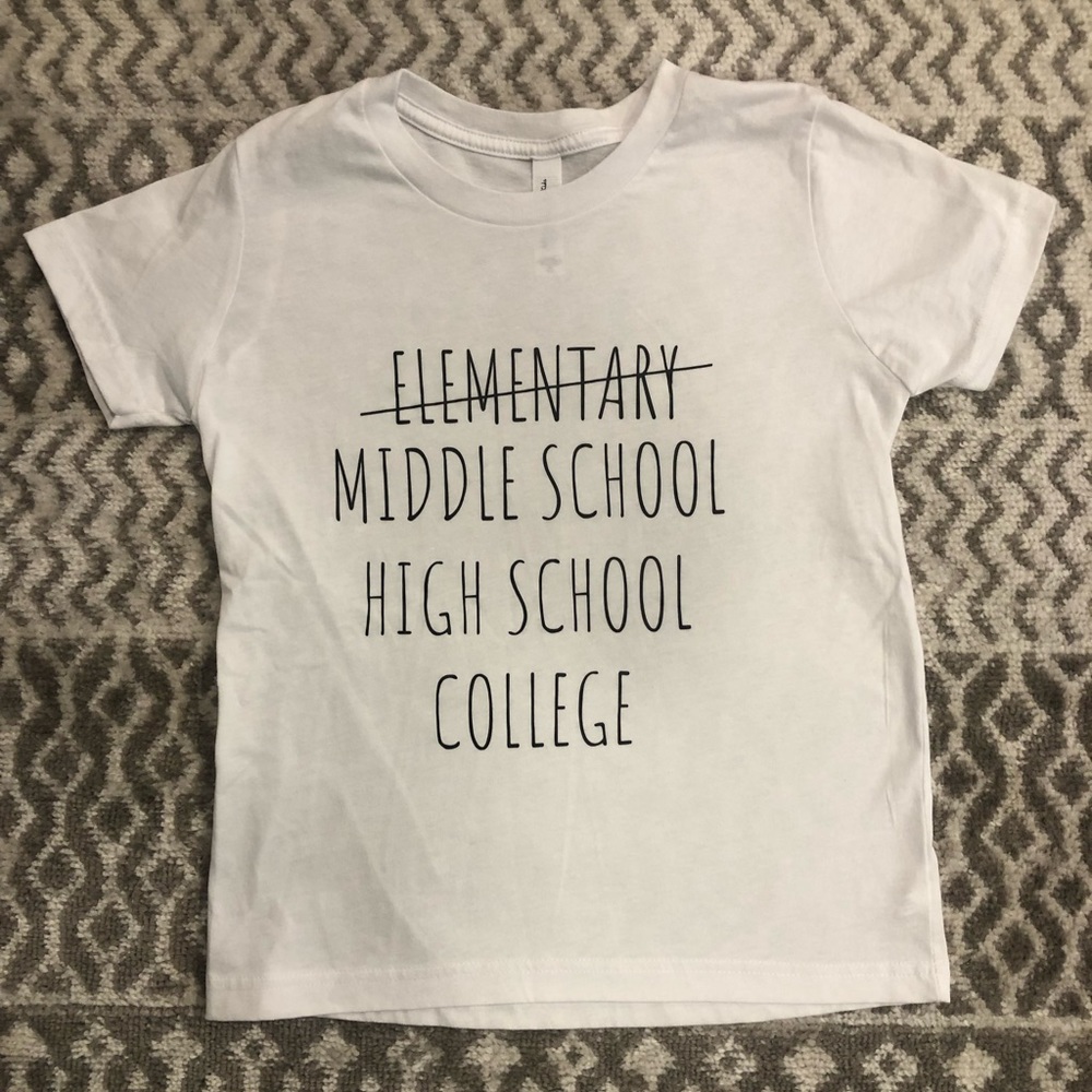 Last day of Elementary School shirt.